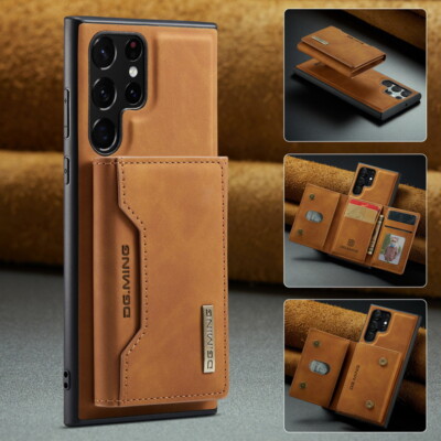 For Samsung S24 S23 S22 Ultra A53 A52 5G Business Leather Card Wallet Case Cover