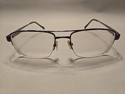 TuraFlex M899 DGU Designer Eyeglasses Dark Gunmetal 55-18-140, Half Rim