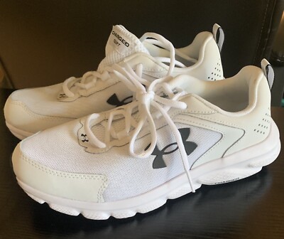 Size 9 - Under Armour Charged Assert 9 White Black 2022 - 3024591-101