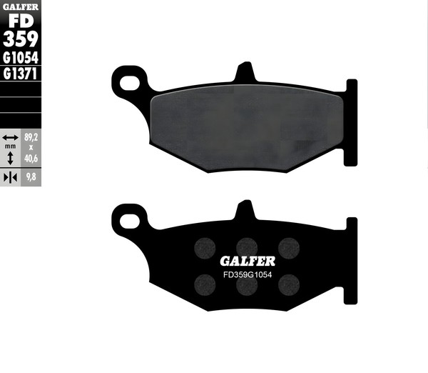 BremsbeläGe Galfer FD359G1054 Semi-Metall Hinten 9,8Mm FüR Suzuki GSR GSX-R-image