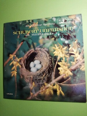 Schubert Symphony No. 5 'Unfinished' LP / G220