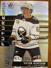 19-20 UD SP Authentic Hockey Future Watch Spectrum FX S-93 Victor Olofsson