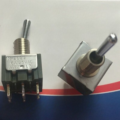 1PC NEW FOR NKK M-2022 button switch 6 feet 2 gear rocker toggle switch 6A125VAC