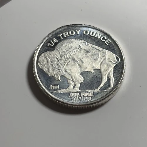 1/4 oz Silver Round - Buffalo