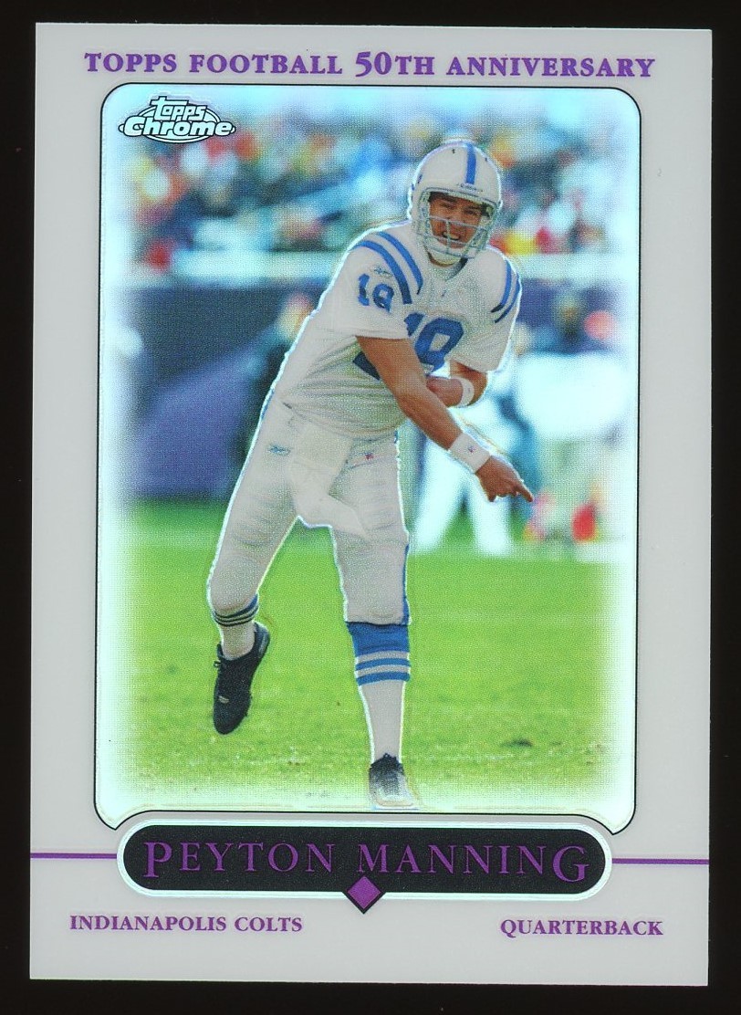 2005 Topps Chrome Peyton Manning #136 Refractor