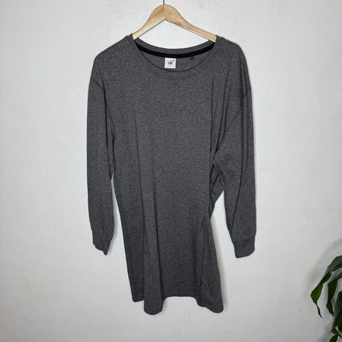Cabi Put On Dress In Obsidian Gray Long Sleeve Minimalist Women’s Large