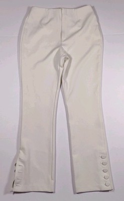 Cinq a Sept Rowena Slim Button Cuff Ankle  Cropped Flared Dress Pants Size 4