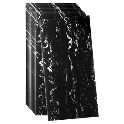 10pcs Peel and Stick Marble Wall Panels 23.6'' x 11.8'' Brick Wallpaper, #094