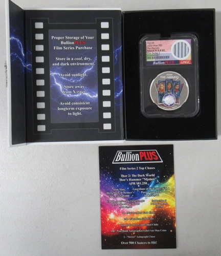 NIUE 2023 Marvels ASM Stan Lee Suit $2 - 1 oz .999 SILVER Graded NGC PF 9.9 UC