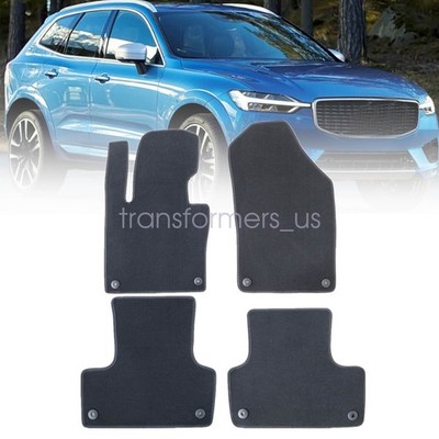 For 2018 2019 2020-2025 Volvo XC60 Front & Rear Floor Mats Carpet Black New
