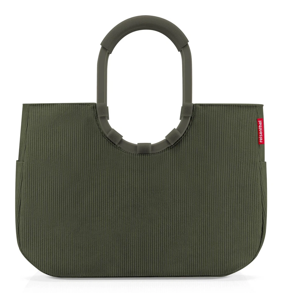 reisenthel loopshopper Tasche L Einkaufstasche Korb cord dark matcha OR5057