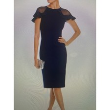 NWT Eliza J Ruffle sleeve cocktail dress 10