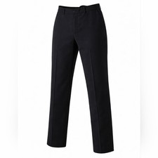 Edwards Men  s Black Dress Pants 36x30 Flat Front Workwear Slacks New