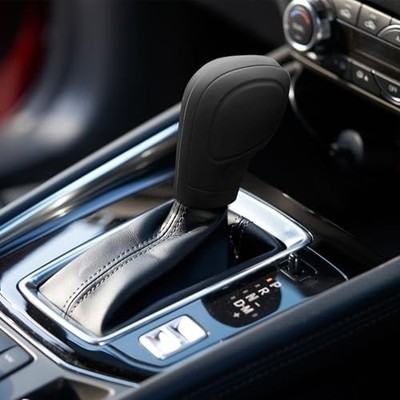 Car Gear Shift Knob Cover, Car Shifter Cover, Anti-Slip Auto Knob Gear Black