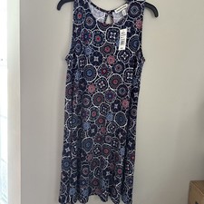Harlow & Rose Women’s Sz M Sleeveless Floral Swing Dress NWT MSRP $50