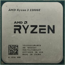 AMD Ryzen 3 2200GE AM4 CPU Processor R3 2200GE 35W 4-Core 4-Thr Desktop 3.2GHz