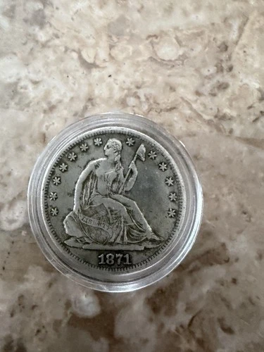 1871 Seated Liberty Half Dollar!!!