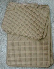 Set Of 4 Aftermarket Universal Floor Mats - Tan Set Of 4 Aftermarket Universal Floor Mats - Tan