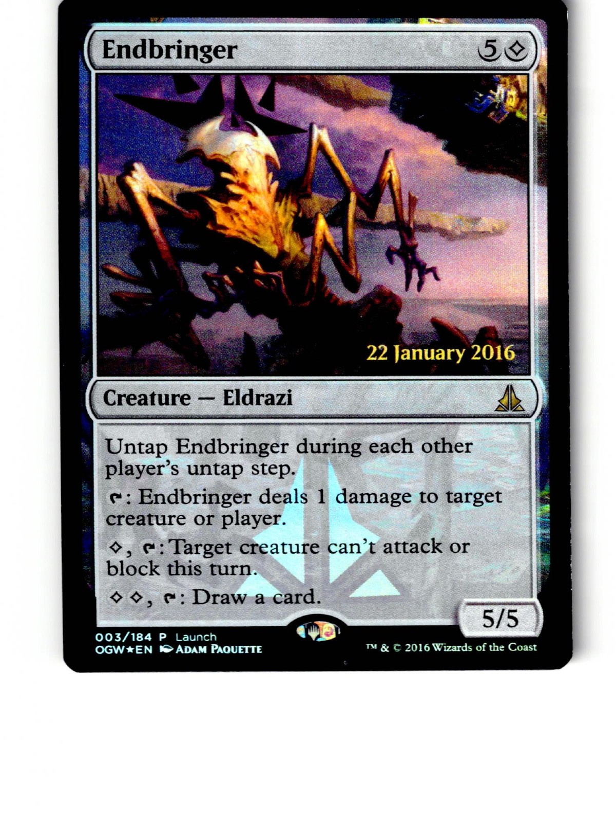 Endbringer 3 Launch Party & Release Event Promos Magic: The Gathering Foil LP