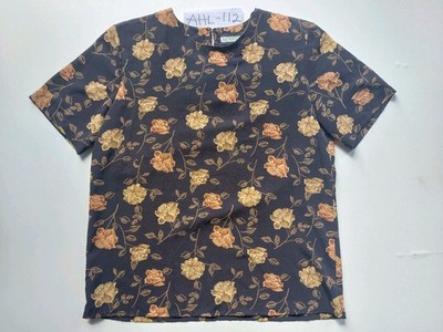 Notations Damen Bluse Blumenmuster UK Größe M. AHL-112