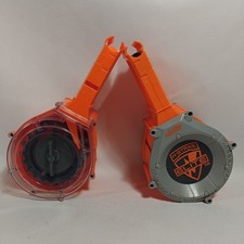 Lot of 2 Nerf N-Strike Elite 25 Round Dart Drum Magazine Ammo Clip Nice Works