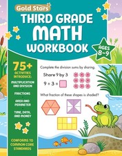 Third Grade Math Workbook Ages 8 to 9: 75 Activities B3544, A3544