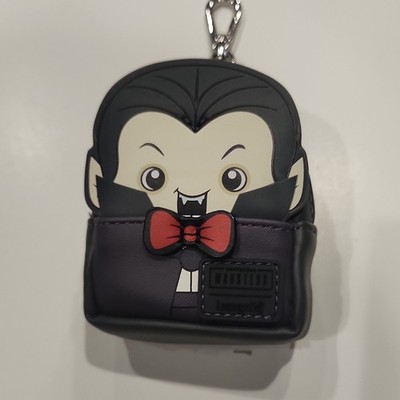 Loungefly Universal Monsters Dracula Mini Backpack Bag Charm Faux Leather Black