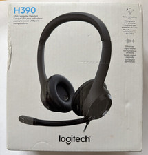 Logitech H390 Black Over the Ear USB Computer Headset NEW NIB