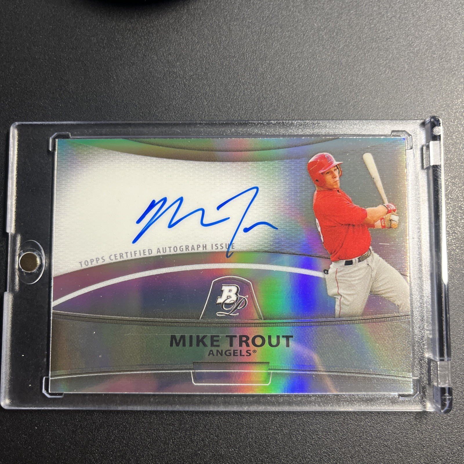 MIKE TROUT メモラビリア直筆サインカード /25 Mike Trout 2025 Topps #200 Flagship Real One Autographs - Orange