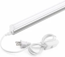 LED T5 Integrated Single Fixture, 4FT, 2200lm, 6500K (Super Bright White), 20...