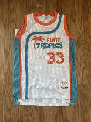 Flint Tropics Jackie Moon Basketball Jersey #33 Semi Pro Movie M New With Tags