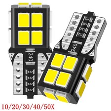 Auxito White T10 Led License Plate Light Bulb Super Bright 168 2825 194 210x