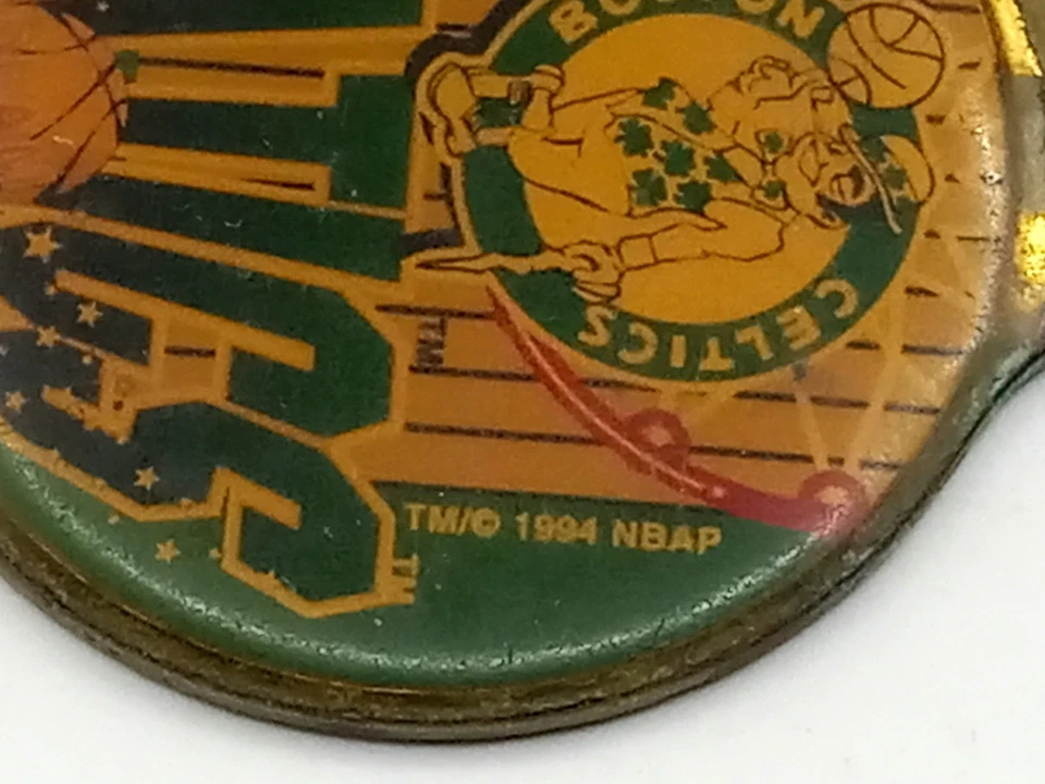 1994 Boston Celtics Basketball Keychain Charm Pendant, Enamel & Brass, Wincraft - Image 2 of 4