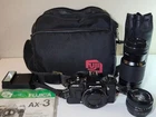 Fujica AX-3 35mm SLR Camera with X-Fujinon 50mm and 80-200mm Lenses Tested READ