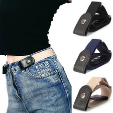 No Buckle Stretch Elastic Waist Belt for Women/Men,Buckle-Free Belt for Jean Pan