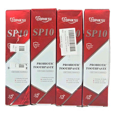 4x - SP10 Probiotic Bright and White Dental Toothpaste Sealed Tubes