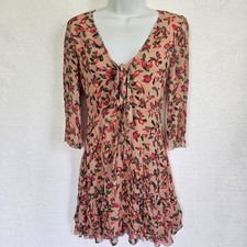 FARM RIO Womens Dress S Coquette Cottagecore Softgirl Romantic Feminine Dreamy