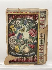 Language of Flowers and How to Grow, Victorian Paperback Manual Booklet (1882)