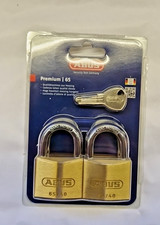 Abus 65/40 Padlock  4 Pack Brass Security keys alike‎ Corrosion Resistant