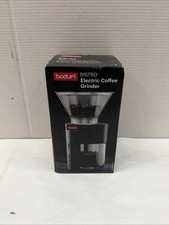 Bodum 11750-01US Bistro Burr Electric Coffee Bean Grinder w Conical Hopper Black