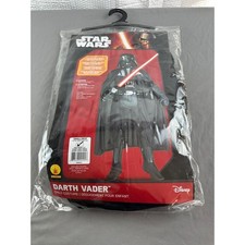 Star Wars Darth Vader Child Costume Jumpsuit Mask Cape Belt Small 4-6