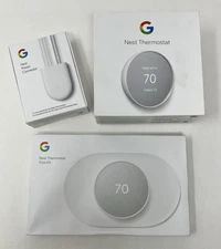 Google Nest Thermostat Smart Thermostat Snow G4CVZ Bundle power Connector Trim