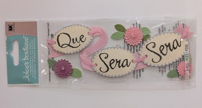 SUPER RARE Jolee's Que Sera Sera Scrapbooking Title Stickers