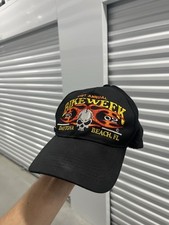 Y2K VTG Daytona Beach Florida 61st Annual Bike Week 2002 Black Hat Embroidered