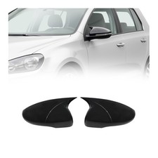Spiegelkappen Spiegelabdeckung für VW Eos 2011-2015 ABS Schwarz Glanz 2tlg