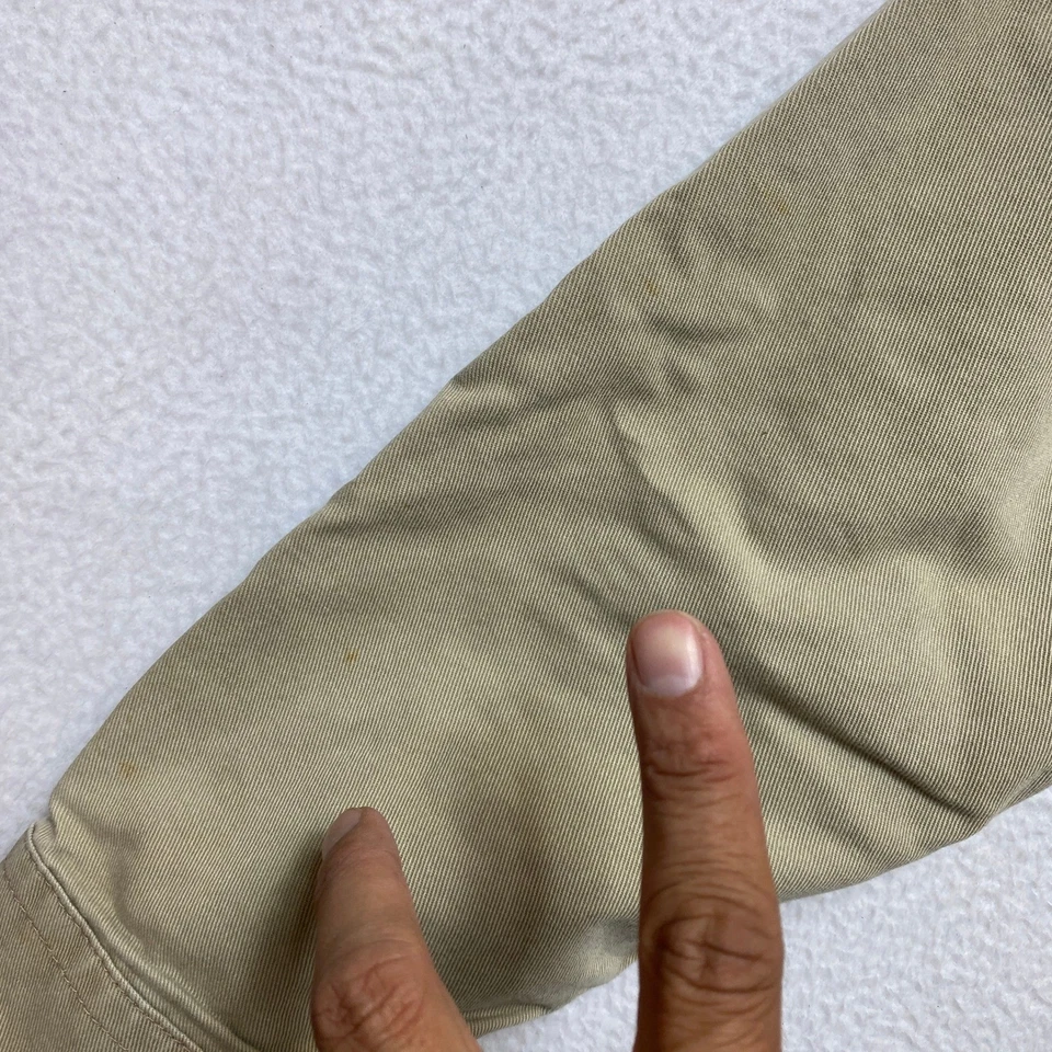 Camisa de trabajo Dickies FR manga larga abotonada color caqui tostado resistente al fuego para hombre XL Foto 3 de 4