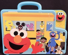 Sesame Street Blue Elmo's Learning Letters Bus ABCs Alphabet Pieces