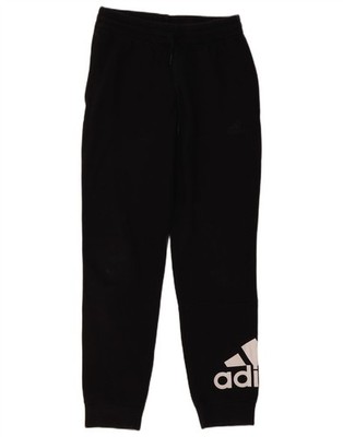 Adidas Mens Graphic Tracksuit Trousers Joggers Small  Black Cotton CN05