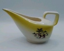 Vintage Salem Grant Crest Porcelain COUNTRY CHARM Creamer Dairy Cow In Pasture