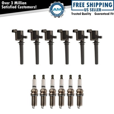TRQ Engine Iridium Spark Plug & Ignition Coil Kit for Ford Mazda Mercury V6 3.0L